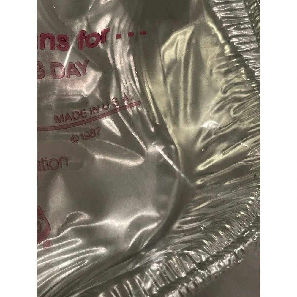 Vintage Set Of 2 Fancifoil Aluminum Foil Easter Bunny Cake Pans USA New‎ In Bag